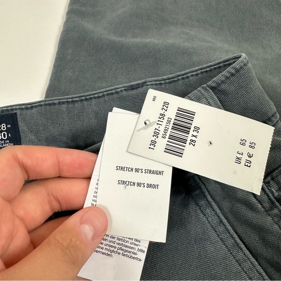 Abercrombie & Fitch Stretch 90s Straight Cargo Jeans - Picture 4 of 4